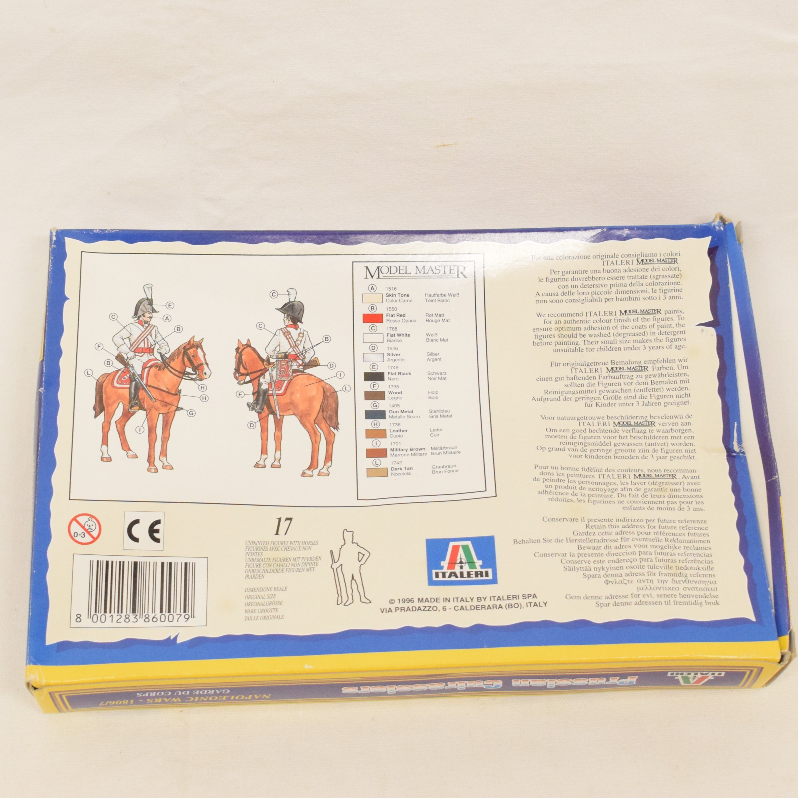 Voir photo 6 de Boite de dix-sept cavaliers cuirassiers Prussiens au 1:72 par ITALERI Boite de dix-sept cavaliers cuirassiers Prussiens au 1:72 par ITALERI État correct reconditionné photo 6