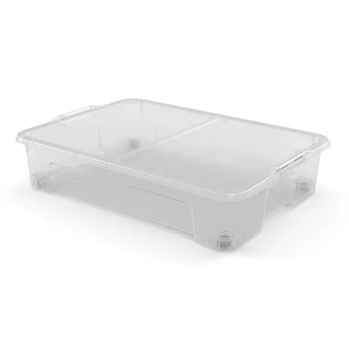 Boîte de rangement dessous de lit transparente 50 L CARREFOUR HOME Bon état reconditionné disponible sur Rakuten
