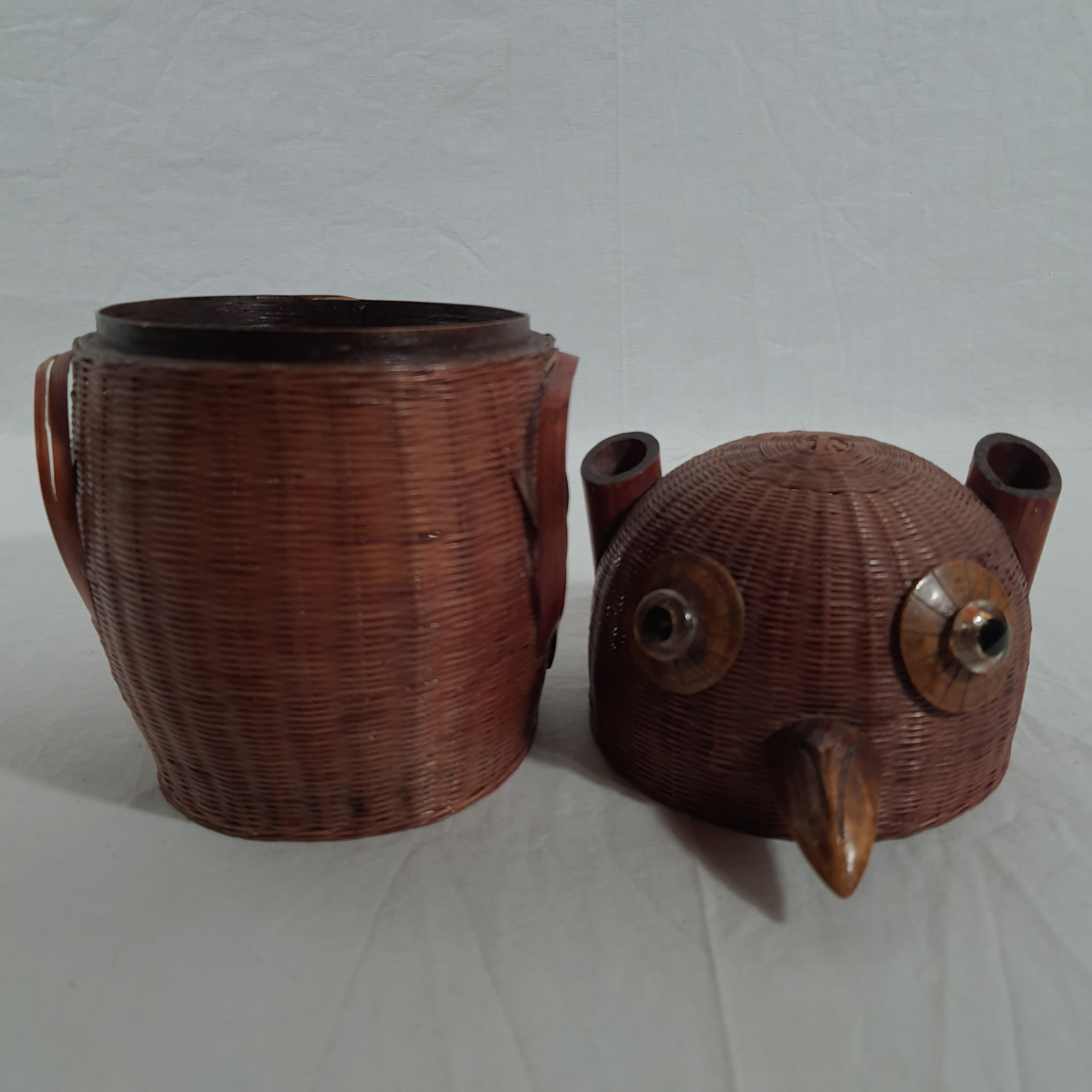 Voir photo 6 de Boîte hibou en vannerie Boîte hibou en vannerie Bon état reconditionné photo 6