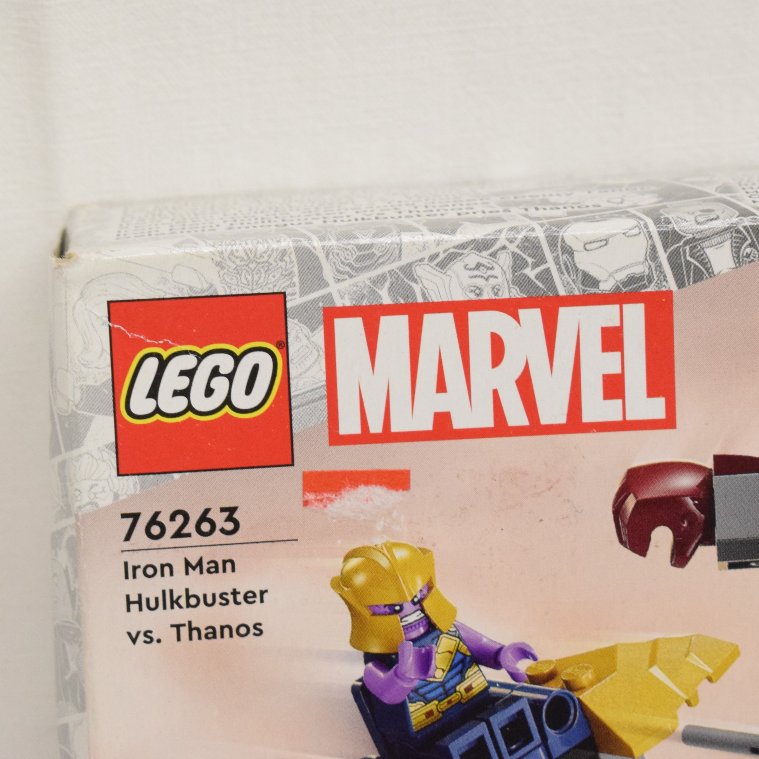 Voir photo 3 de Boite LEGO Marvel Iron Man et Thanos numéro 76263 Boite LEGO Marvel Iron Man et Thanos numéro 76263 État correct reconditionné photo 3