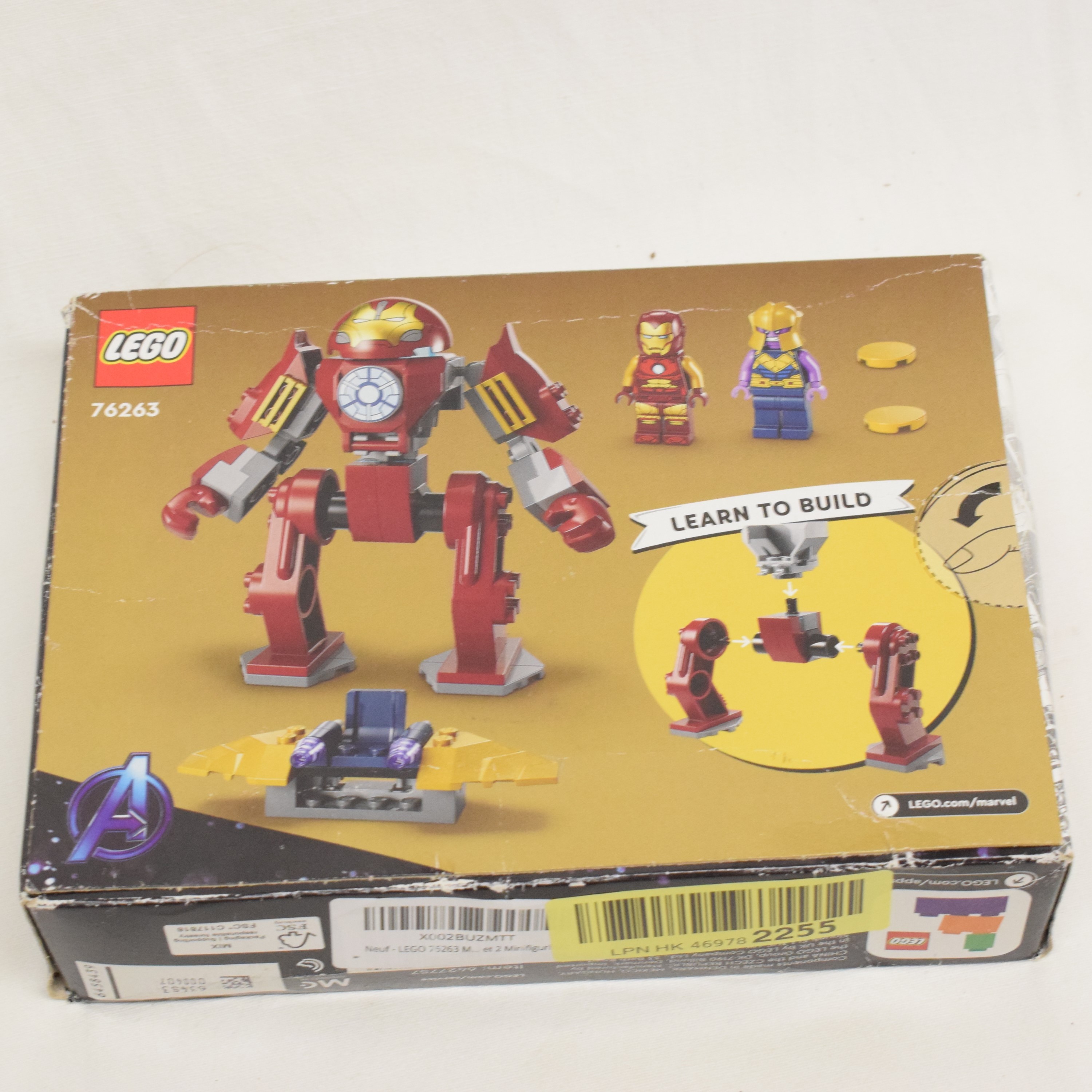 Voir photo 5 de Boite LEGO Marvel Iron Man et Thanos numéro 76263 Boite LEGO Marvel Iron Man et Thanos numéro 76263 État correct reconditionné photo 5