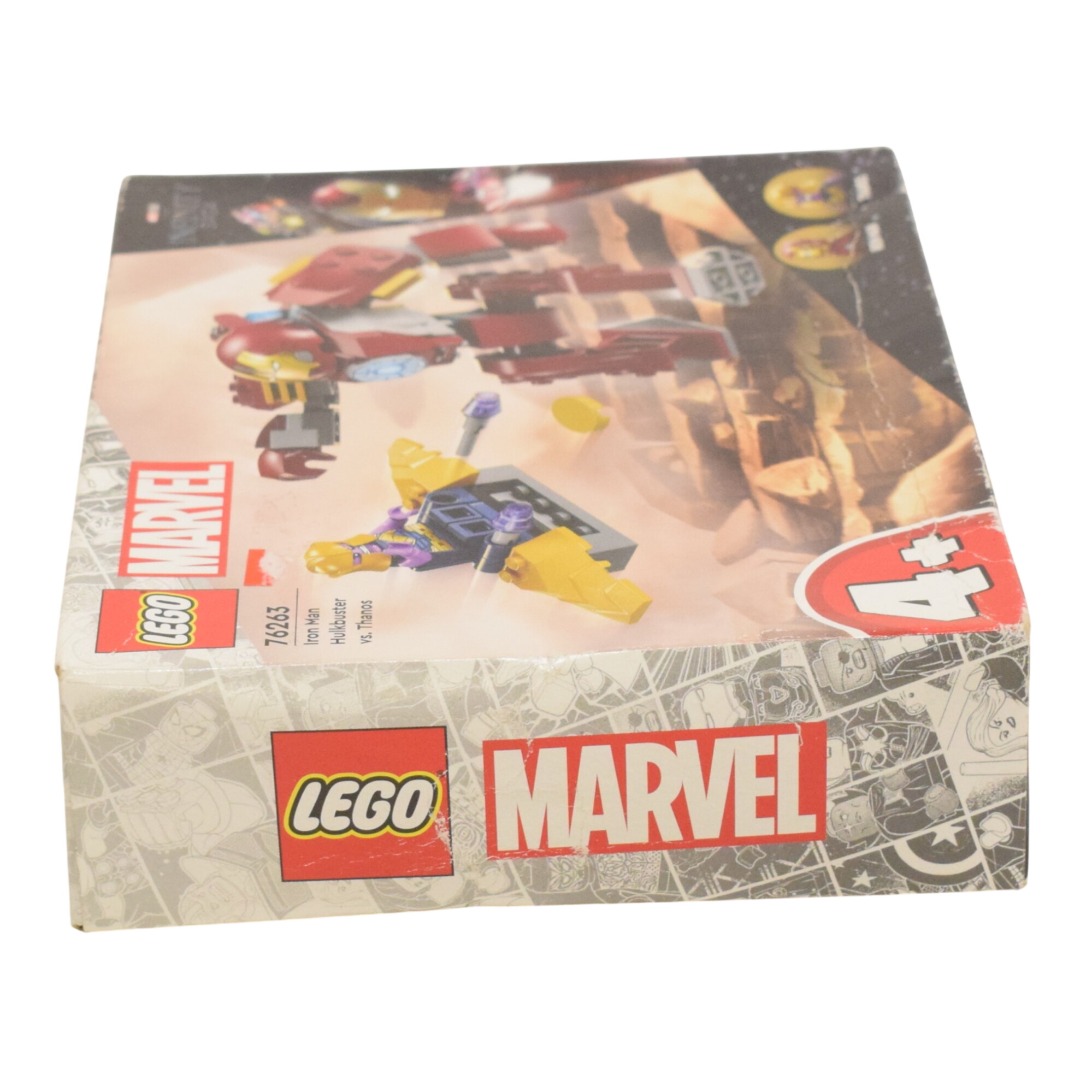 Boite LEGO Marvel Iron Man et Thanos numéro 76263 État correct - 10,00 € Boite LEGO Marvel Iron Man et Thanos numéro 76263 État correct reconditionné disponible sur Label Emmaüs