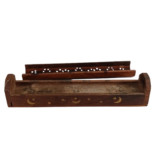 Acheter Boîte porte encens en bois avec motifs Bon état - 10,00 € Boîte porte encens en bois avec motifs Bon état reconditionné disponible sur Label Emmaüs