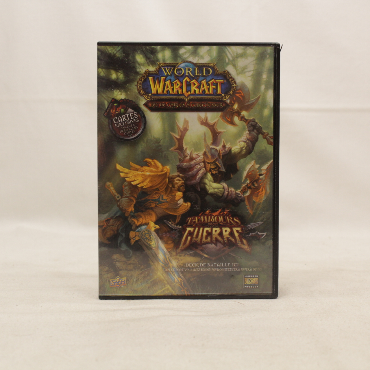 Boite pour ranger les cartes de jeu world of warcraft Tambours De Guerre État correct - 12,00 € Boite pour ranger les cartes de jeu world of warcraft Tambours De Guerre État correct reconditionné disponible sur Label Emmaüs