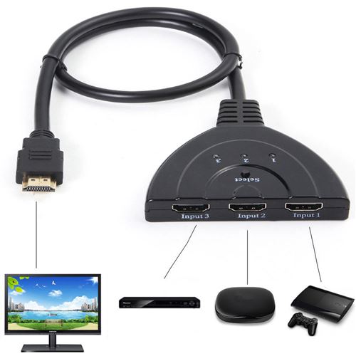Boitier HDMI 1 entrée 3 sorties de Vshop État correct - 12,99 € Boitier HDMI 1 entrée 3 sorties de Vshop État correct reconditionné disponible sur Fnac