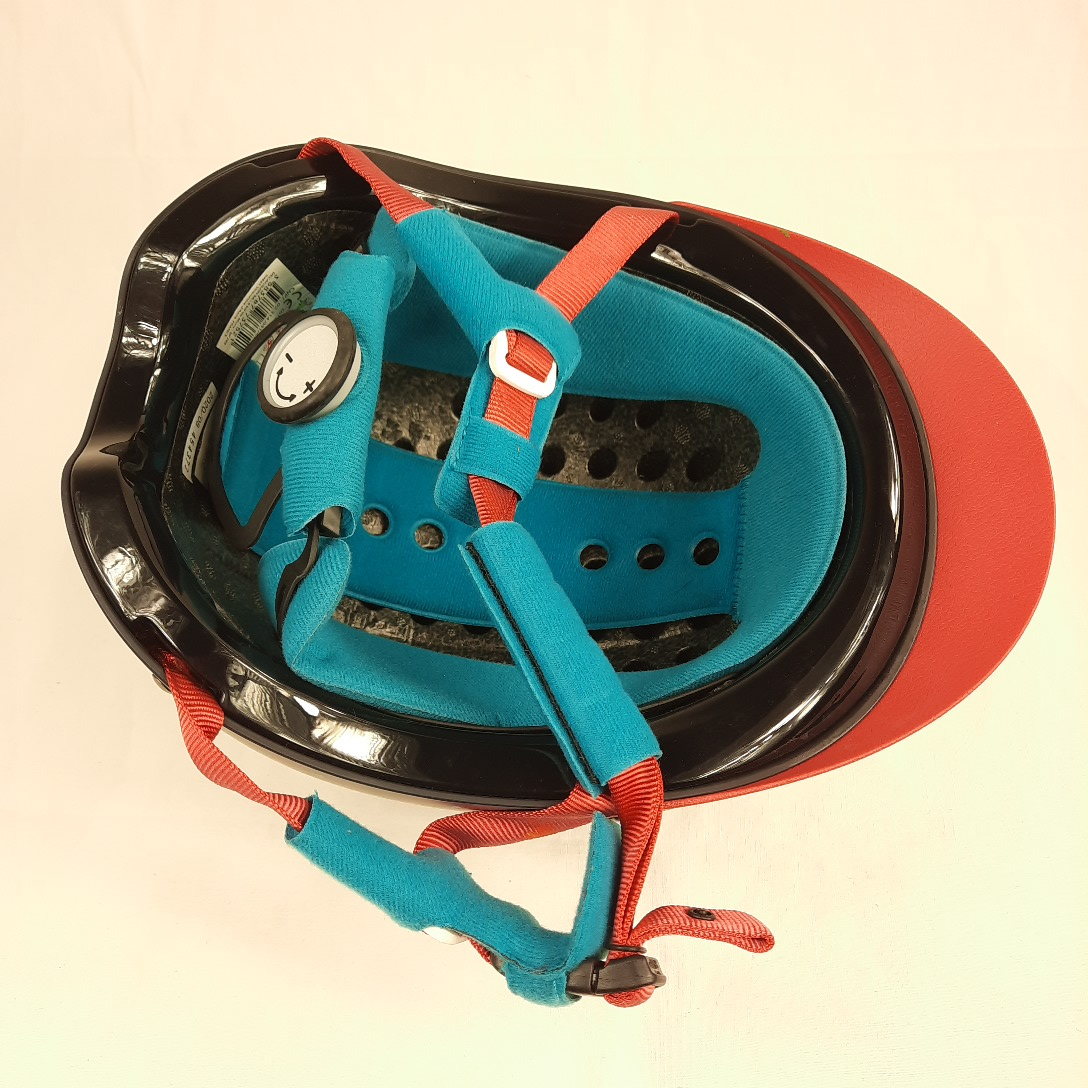 Voir photo 3 de BOMBE de cavalier, marine, rose et turquoise en synthétique - Tour de tête : 55-58 cm ; T: 35. BOMBE de cavalier, marine, rose et turquoise en synthétique - Tour de tête : 55-58 cm ; T: 35. Très bon état reconditionné photo 3