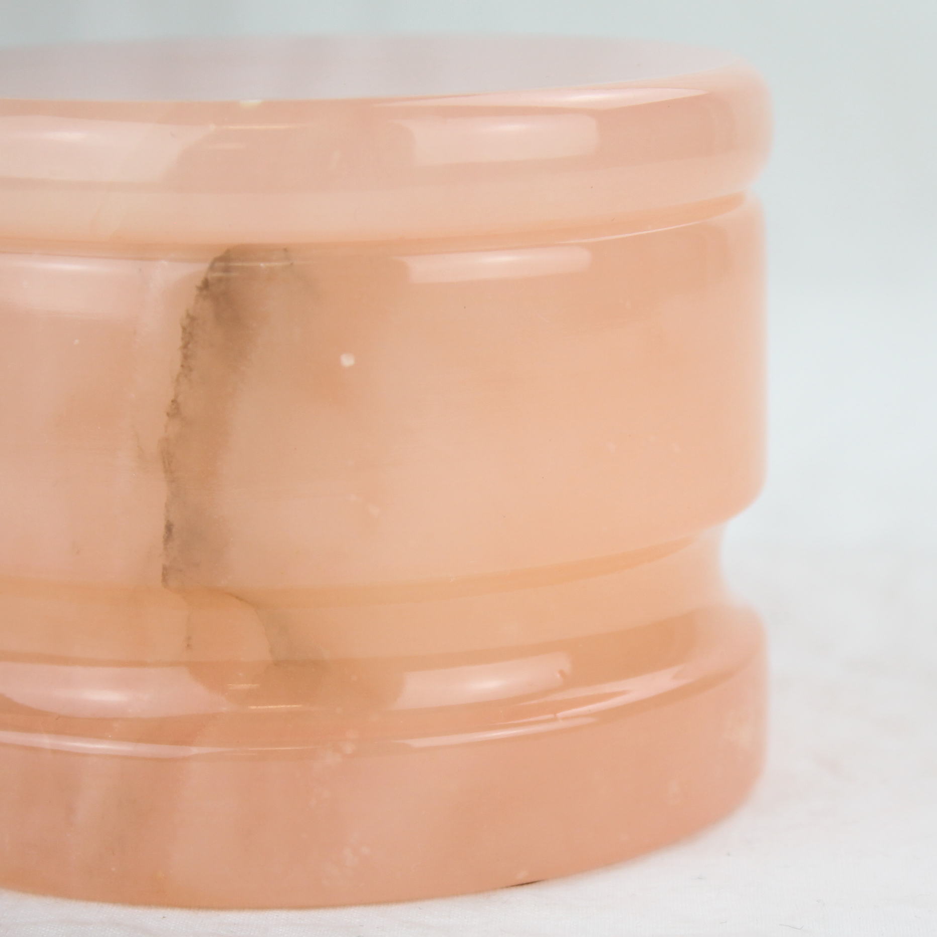 Voir photo 3 de Bonbonnière - Albâtre rose, Made in Italy Bonbonnière - Albâtre rose, Made in Italy Très bon état reconditionné photo 3