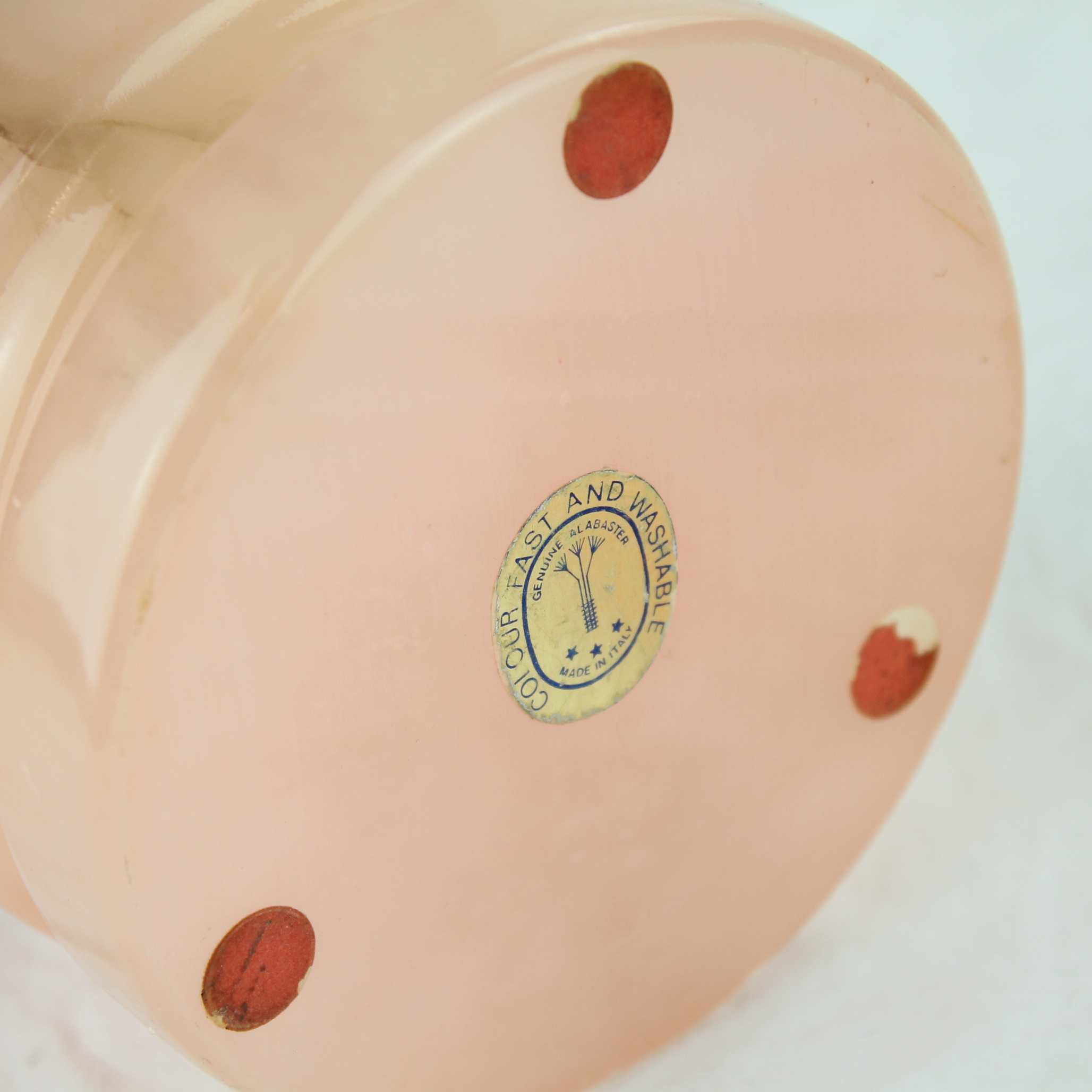 Voir photo 4 de Bonbonnière - Albâtre rose, Made in Italy Bonbonnière - Albâtre rose, Made in Italy Très bon état reconditionné photo 4