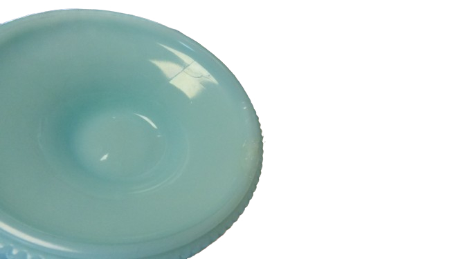 Voir photo 17 de Bonbonnière en opaline bleu ciel Bonbonnière en opaline bleu ciel État correct reconditionné photo 17