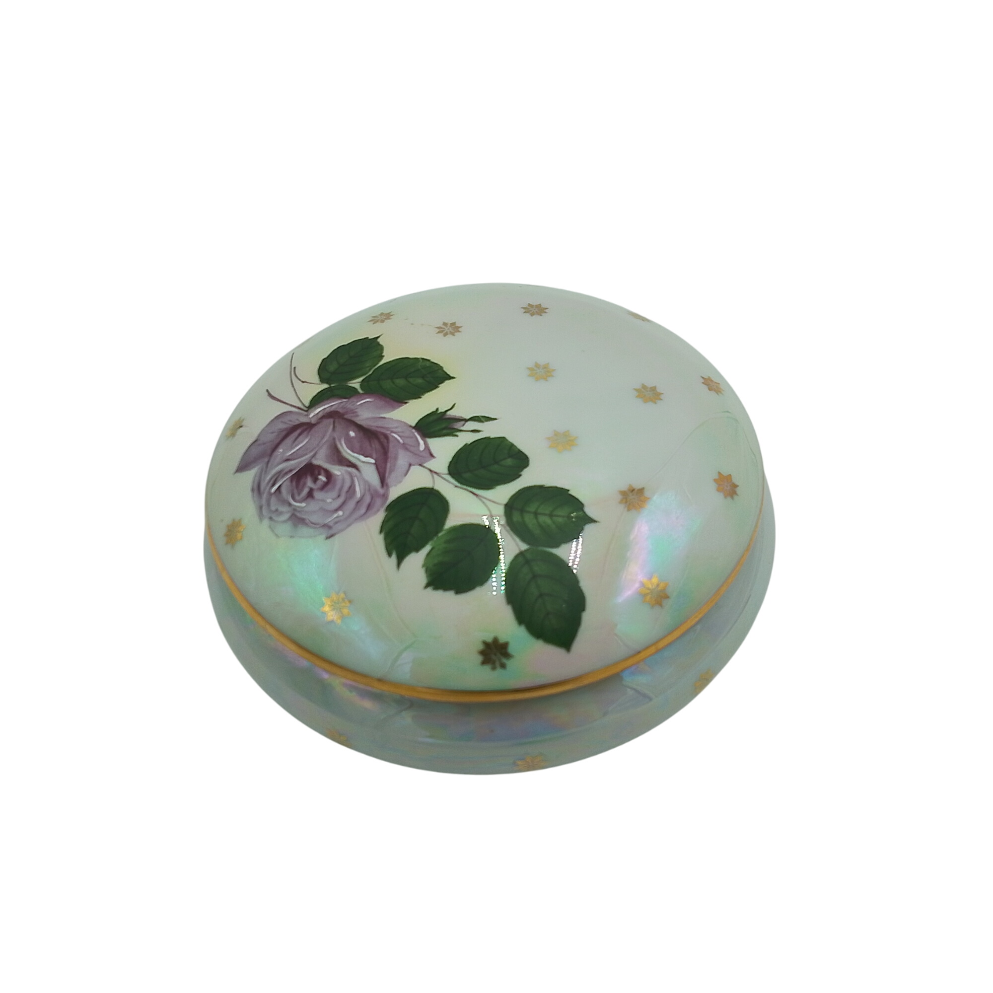 Bonbonnière en porcelaine de limoges - F.M Limoges État correct - 15,00 € Bonbonnière en porcelaine de limoges - F.M Limoges État correct reconditionné disponible sur Label Emmaüs