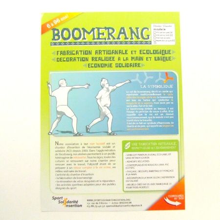 Voir photo 2 de Boomerang Lucy en Bois N°18 Boomerang Lucy en Bois N°18 Parfait état reconditionné photo 2