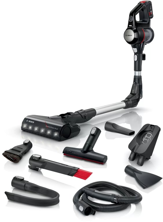 Bosch BCS711PET Aspirateur balai sans fil, Noir & Rouge - Excellent état Parfait état Bosch reconditionné disponible sur Pixmania
