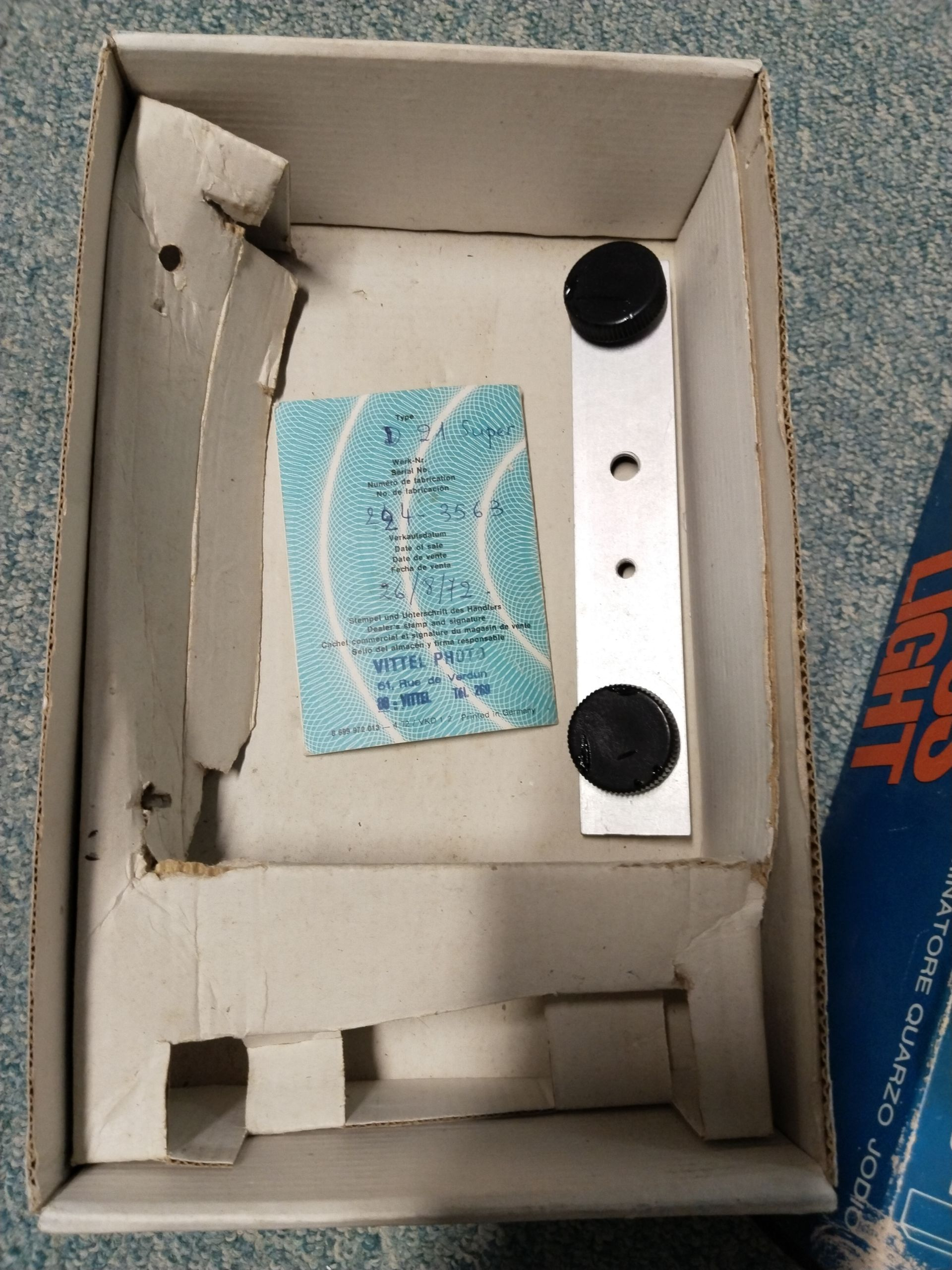 Voir photo 3 de Boss Light 1000 watt de 1972 Vintage Boss Light 1000 watt de 1972 Vintage bon état reconditionné photo 3