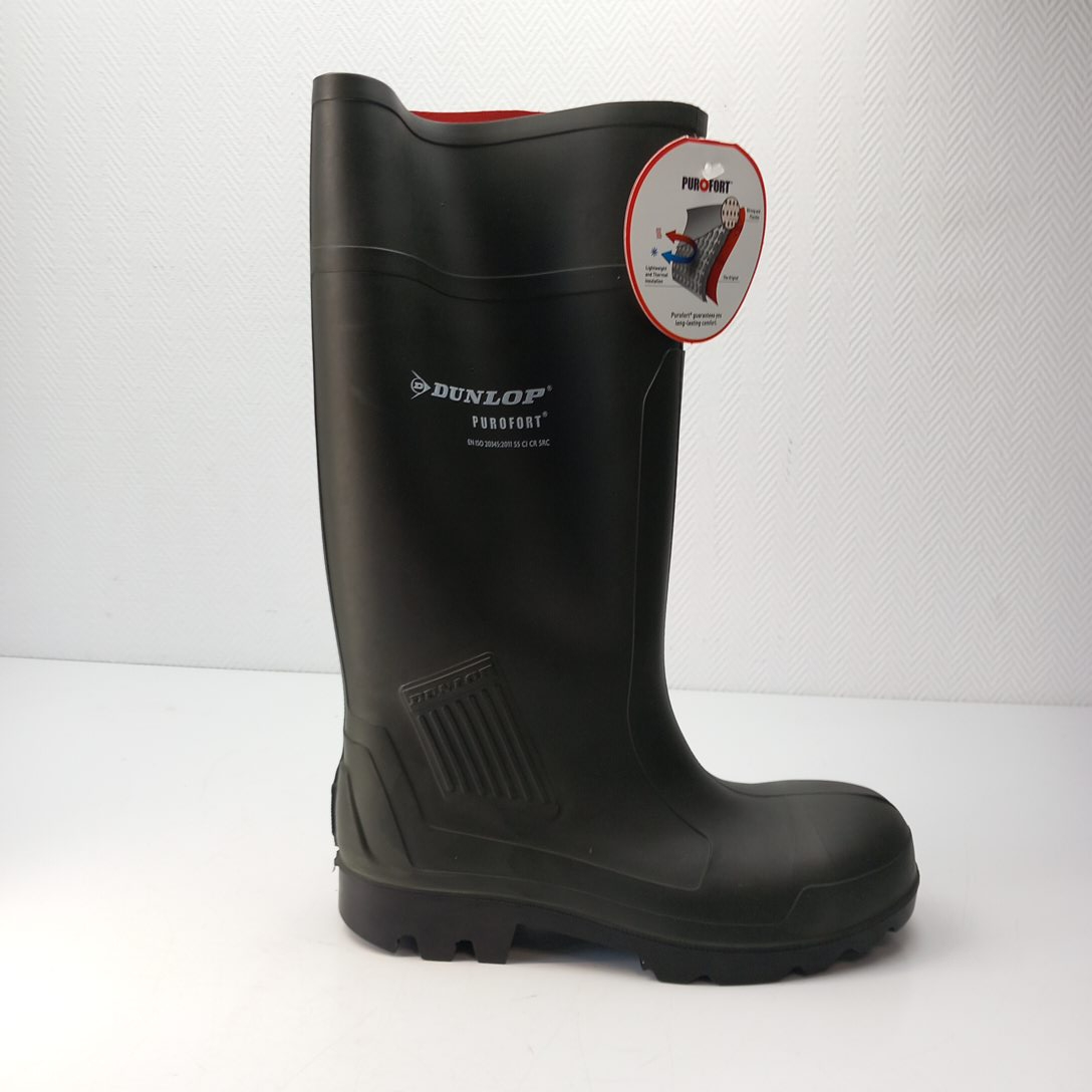 Voir photo 2 de Botte Dunlop Purofort iso 20345 S5 CI CR SRC Vert P38 Botte Dunlop Purofort iso 20345 S5 CI CR SRC Vert P38 Parfait état reconditionné photo 2