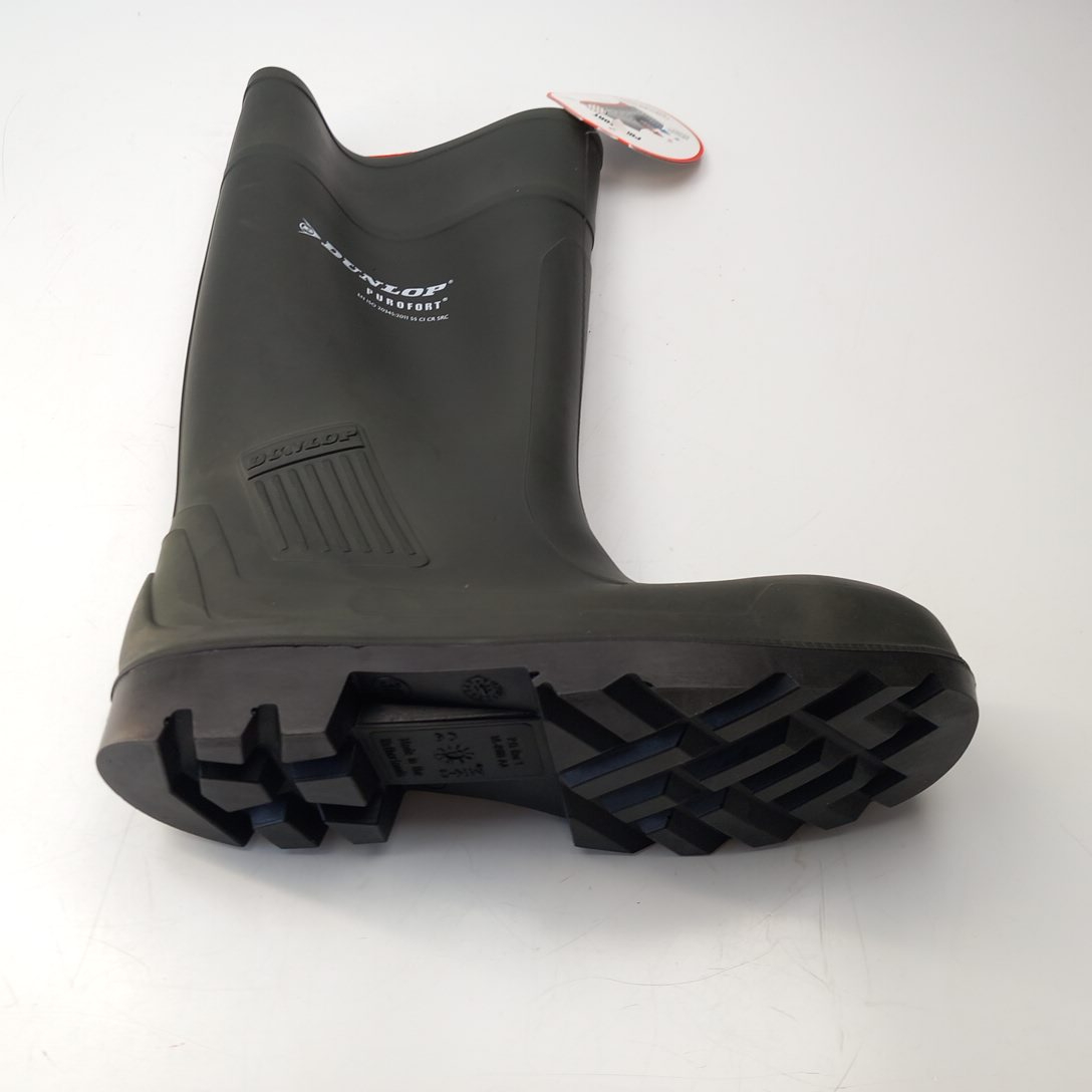 Voir photo 6 de Botte Dunlop Purofort iso 20345 S5 CI CR SRC Vert P38 Botte Dunlop Purofort iso 20345 S5 CI CR SRC Vert P38 Parfait état reconditionné photo 6