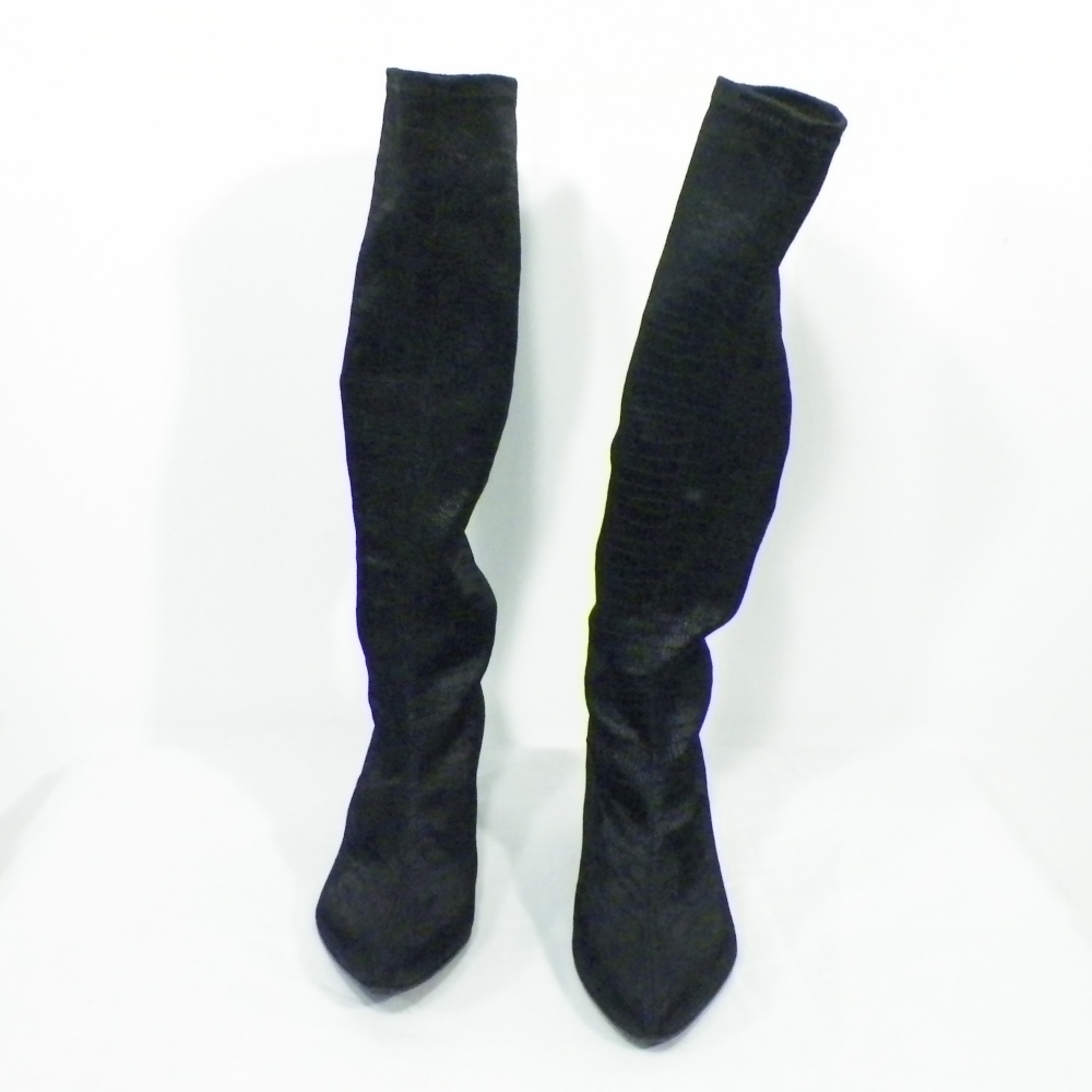 Voir photo 2 de Botte Femme Noire AZUREE Pointure Estimée 35. Botte Femme Noire AZUREE Pointure Estimée 35. Bon état reconditionné photo 2
