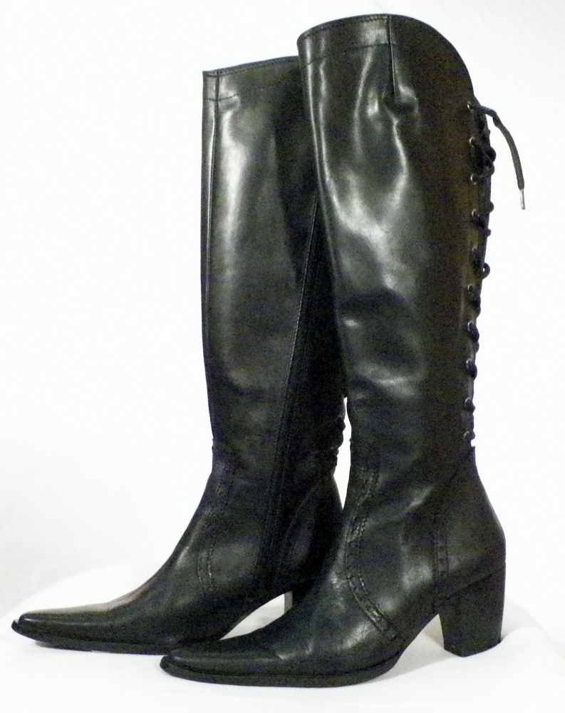Voir photo 3 de Botte Femme Noire FOREVA T 35. Botte Femme Noire FOREVA T 35. Bon état reconditionné photo 3