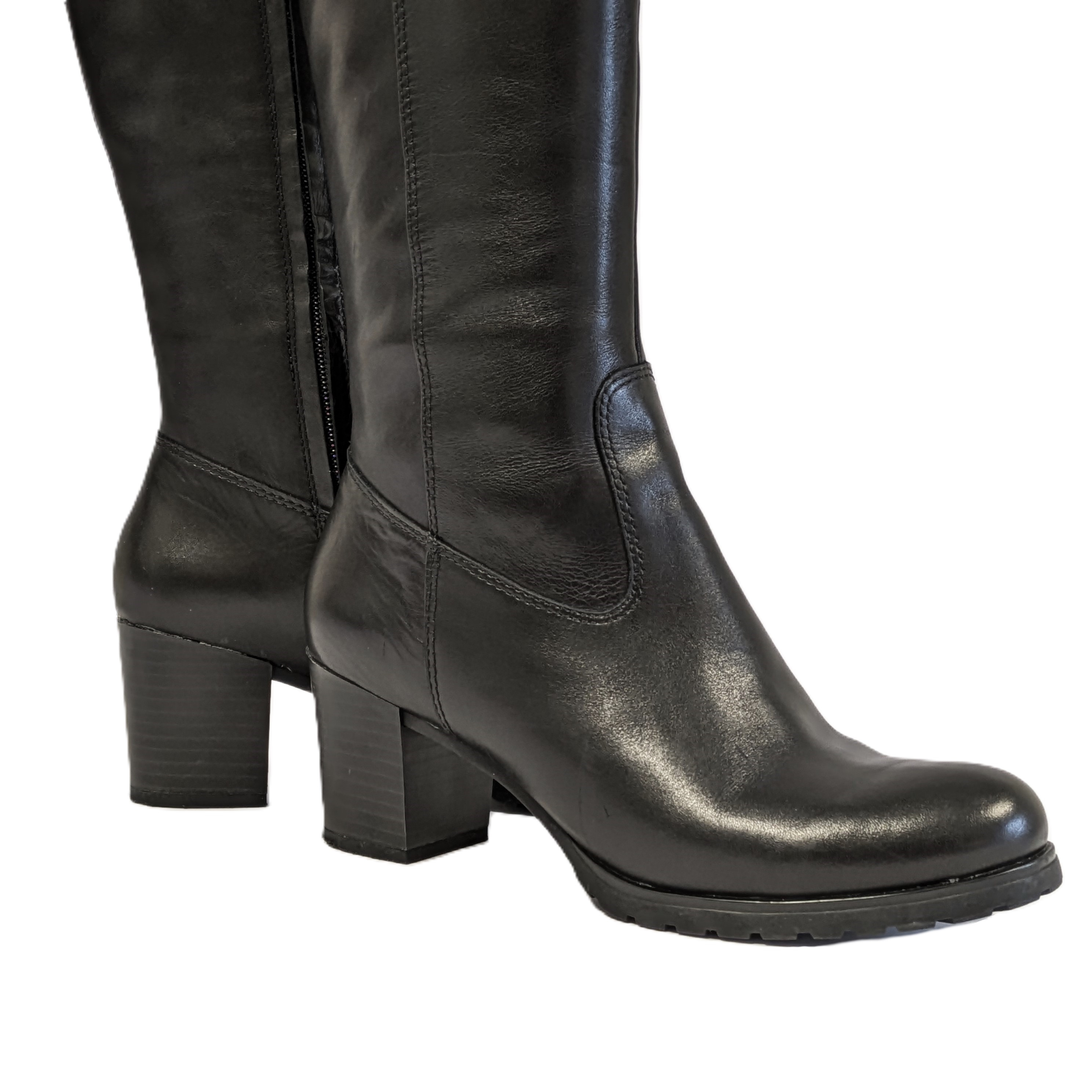 Voir photo 6 de Bottes hautes Geox en cuir noir - confort & style (T.37) Bottes hautes Geox en cuir noir - confort & style (T.37) Parfait état reconditionné photo 6
