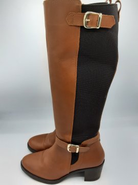Bottes MIMOA Cognac de seconde main - 35,00 € Bottes MIMOA Cognac de seconde main N/A reconditionné disponible sur Claquettes Market