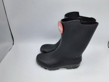 Bottes noir de seconde main en caoutchouc mixte Très bon état - 10,00 € Bottes noir de seconde main en caoutchouc mixte Très bon état Decathlon reconditionné disponible sur Claquettes Market