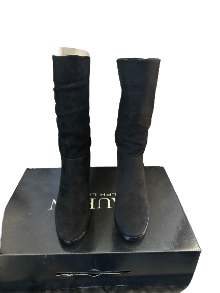Voir photo 4 de Bottes Ralph Lauren en daim noir, taille 36.5, neuves et jamais portées. Bottes Ralph Lauren en daim noir, taille 36.5, neuves et jamais portées. Parfait état reconditionné photo 4