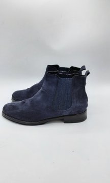 Acheter bottine en velours bleue - 30,00 € | Dero bottine en velours bleue N/A reconditionné disponible sur Claquettes Market | Dero