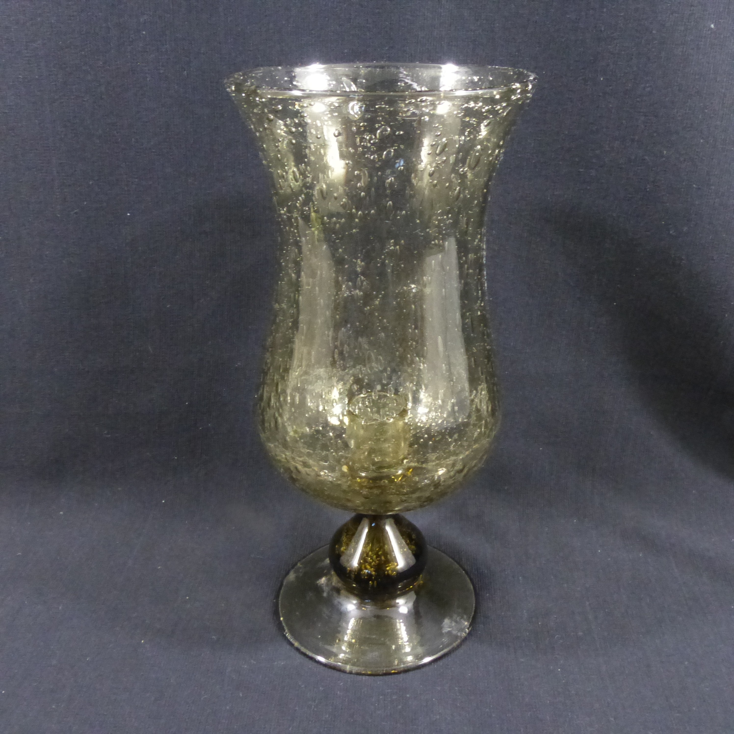 Voir photo 3 de Bougeoir en verre bullé - dans le goût de Biot Bougeoir en verre bullé - dans le goût de Biot reconditionné photo 3