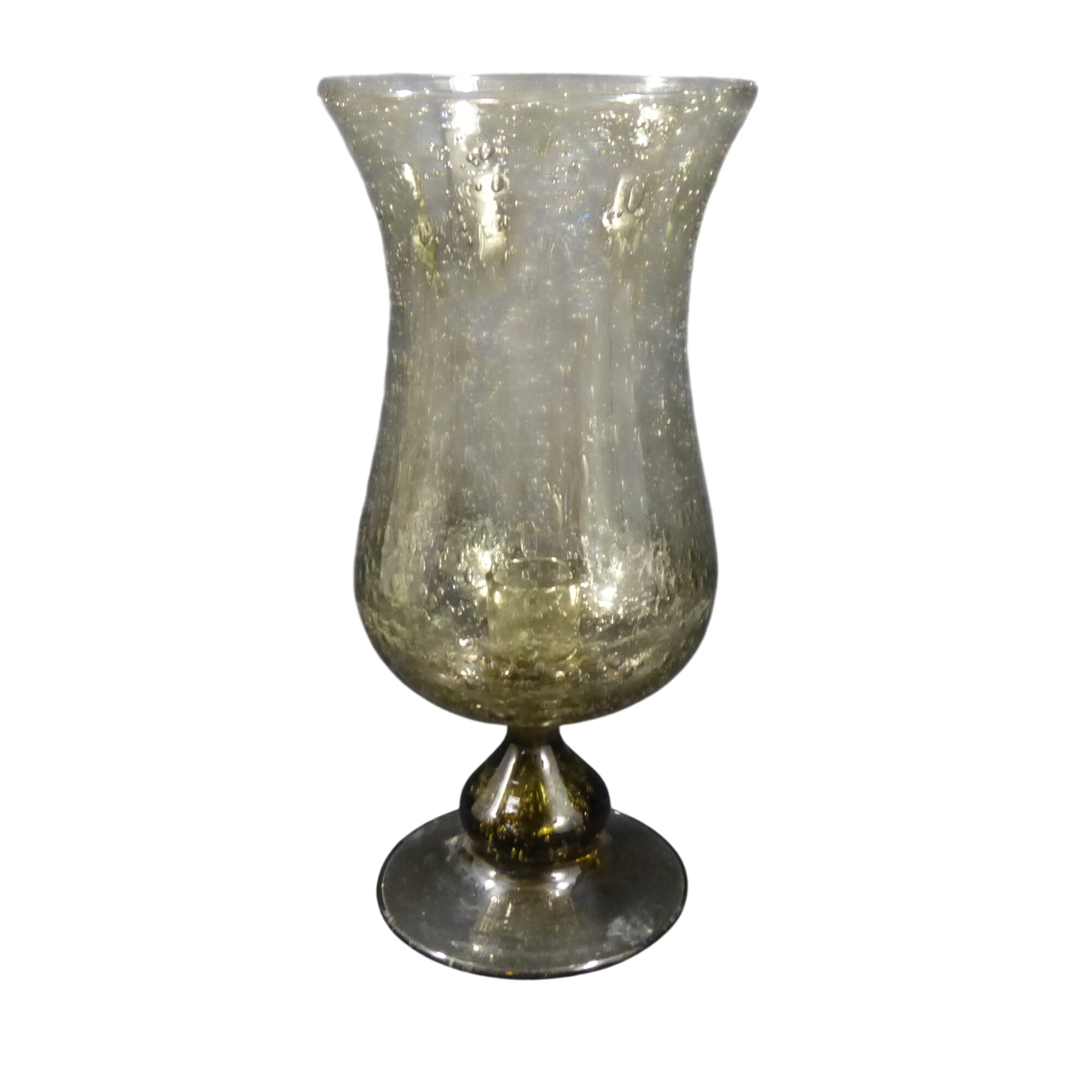 Bougeoir en verre bullé - dans le goût de Biot - 10,00 € Bougeoir en verre bullé - dans le goût de Biot reconditionné disponible sur Label Emmaüs