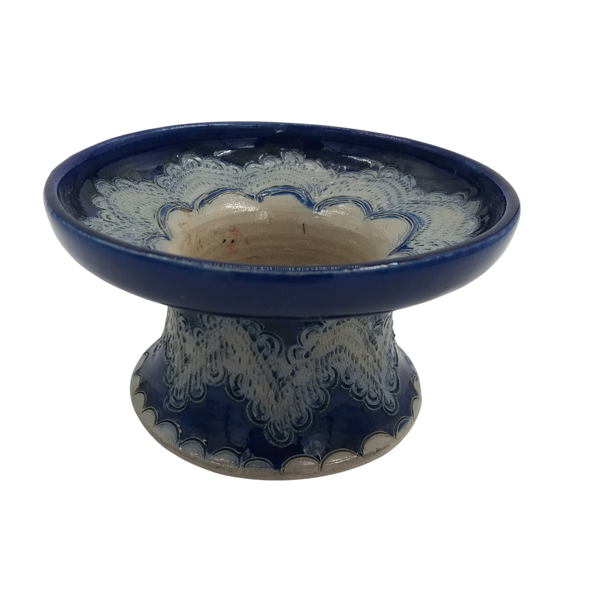 Bougeoir ou vide poche. Dégradé de bleu. En grès. Signé dessous. Très bon état - 12,00 € Bougeoir ou vide poche. Dégradé de bleu. En grès. Signé dessous. Très bon état reconditionné disponible sur Label Emmaüs