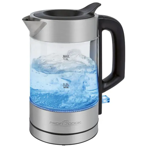 Bouilloire éléctrique en verre 1L ProfiCook PC-WKS1229G occasion - 34,77 € Bouilloire éléctrique en verre 1L ProfiCook PC-WKS1229G occasion reconditionné disponible sur Rakuten