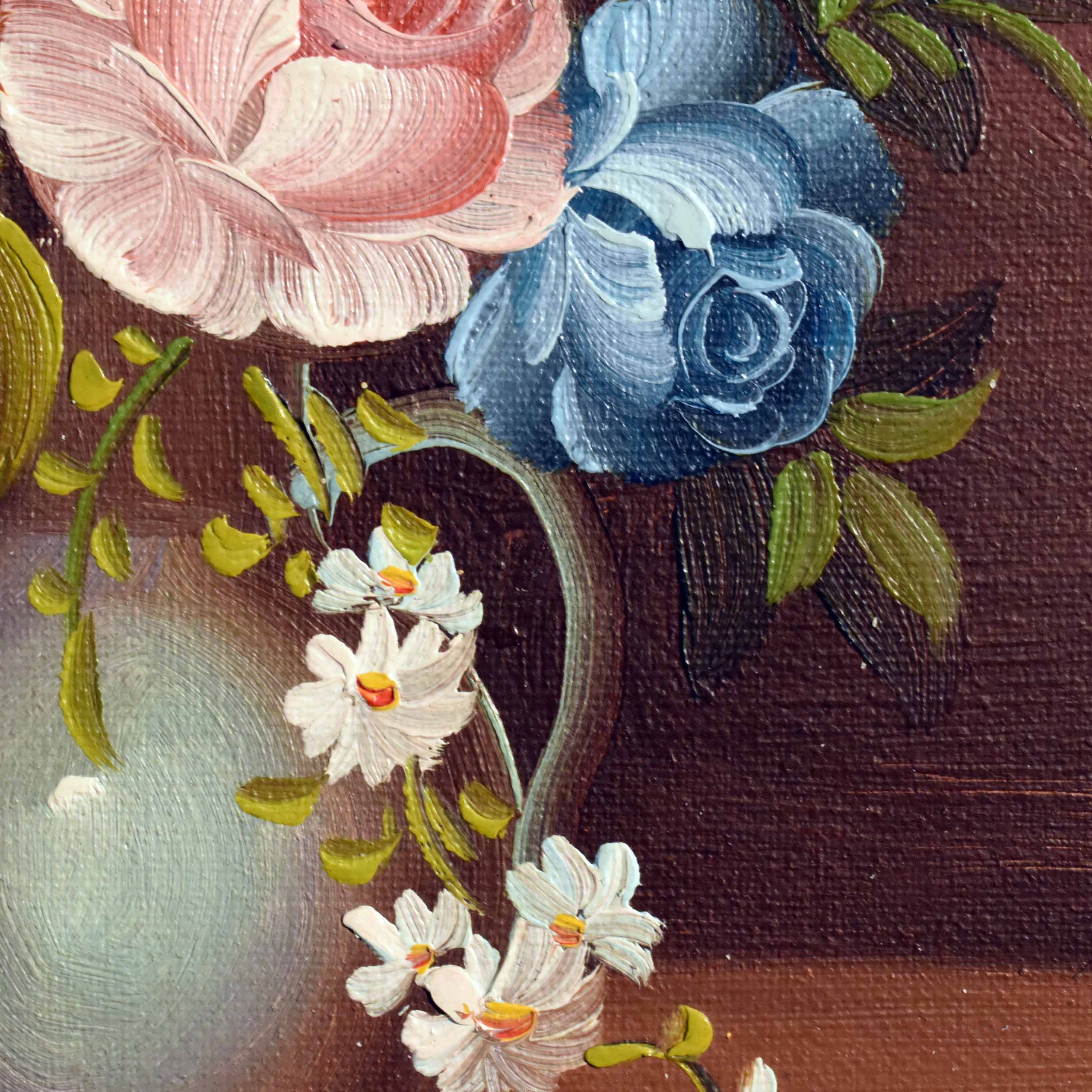 Voir photo 15 de Bouquet de Fleurs du Jardin - Huile sur Toile Signée & Certifiée Bouquet de Fleurs du Jardin - Huile sur Toile Signée & Certifiée reconditionné photo 15