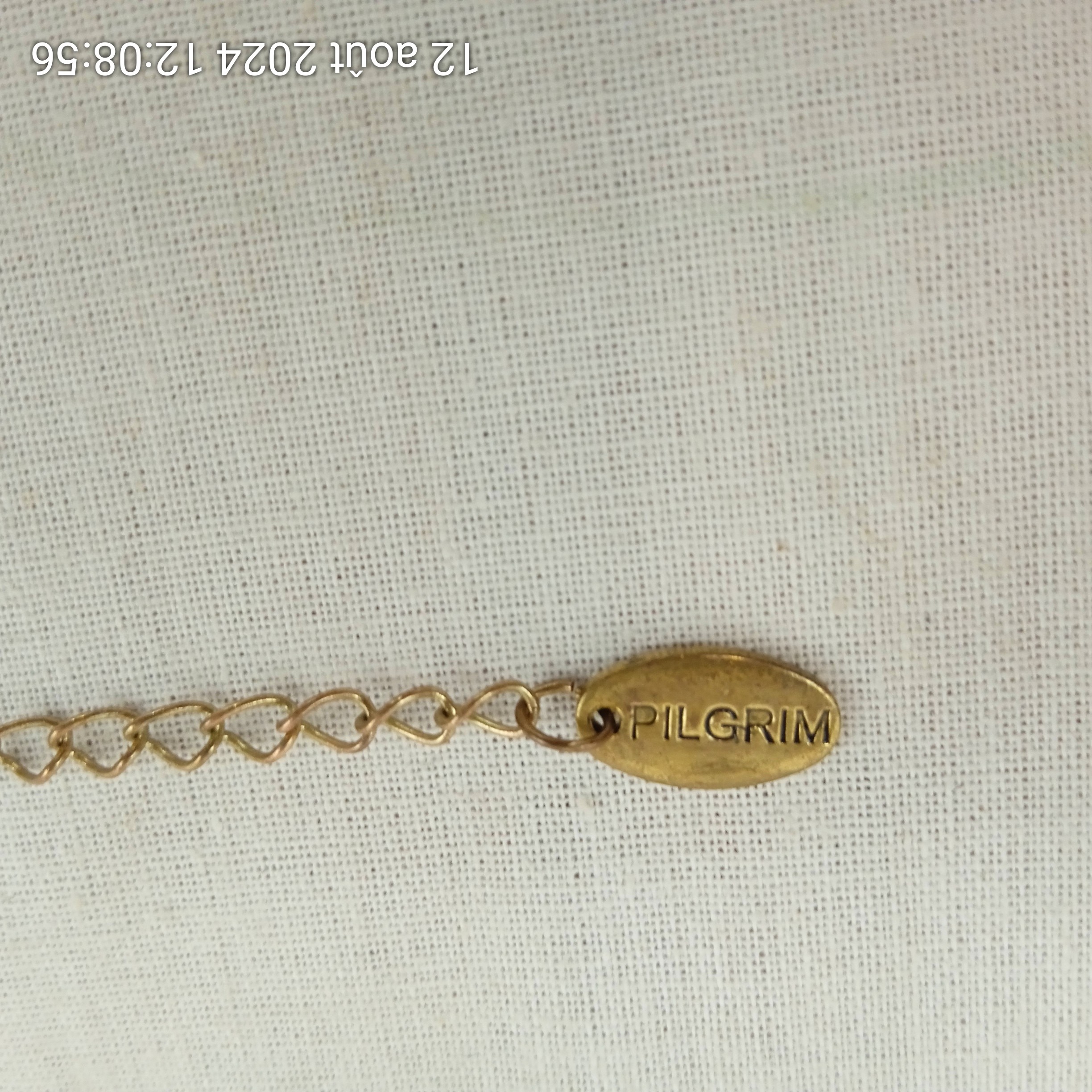 Voir photo 3 de Bracelet avec breloques à perles PILGRIM vintage Bracelet avec breloques à perles PILGRIM vintage reconditionné photo 3