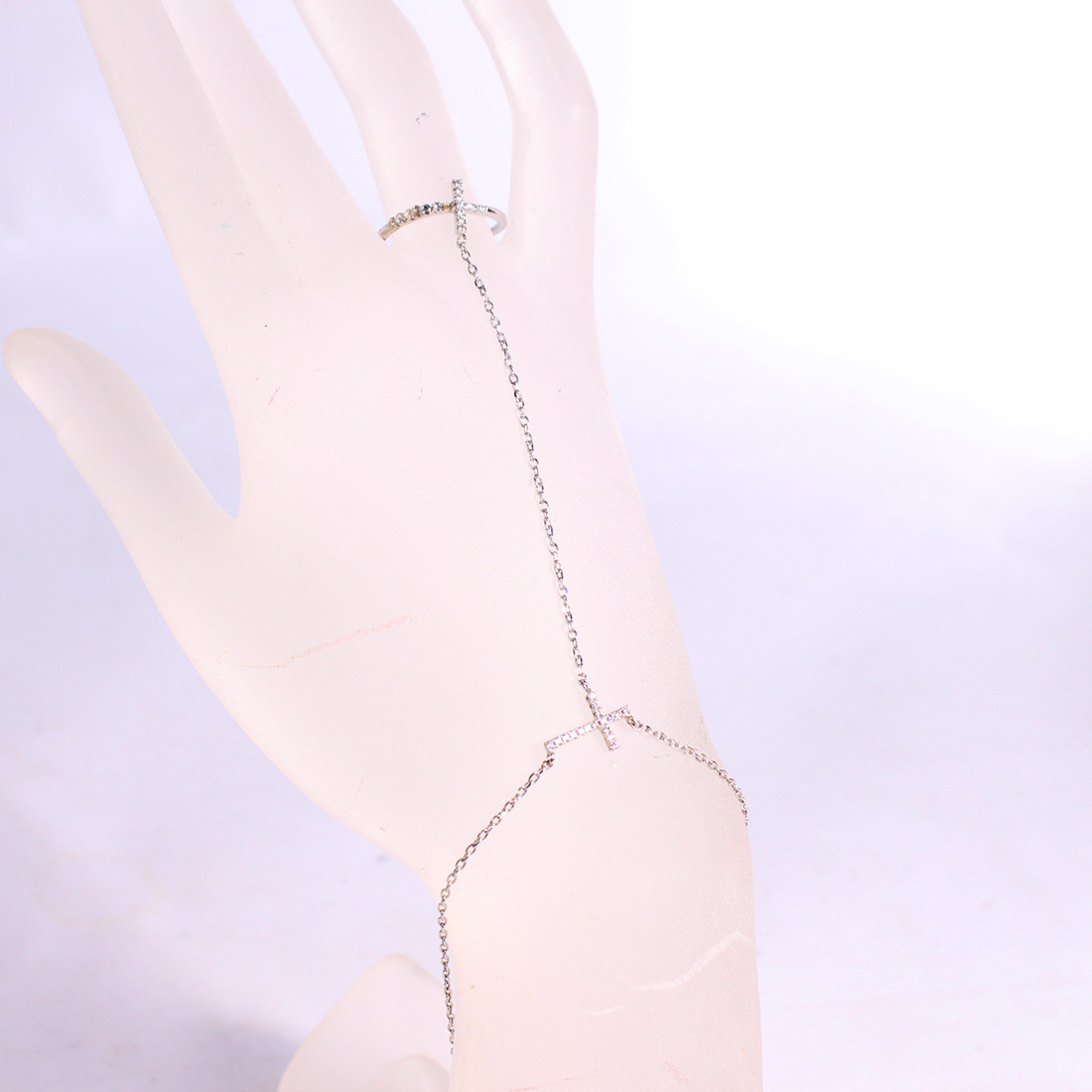 Voir photo 2 de Bracelet bague en argent et bracelet coordonné Bracelet bague en argent et bracelet coordonné Bon état reconditionné photo 2