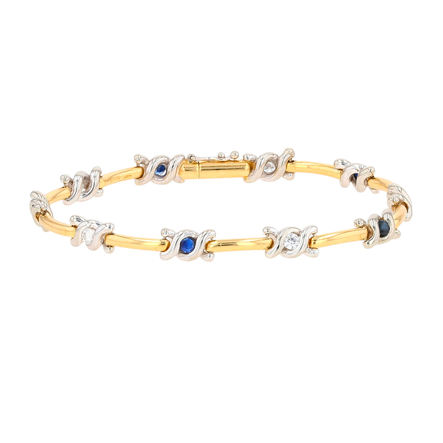 Bracelet saphirs Parfait état - 2600,00 € Bracelet saphirs Parfait état reconditionné disponible sur Gemme Les Bijoux