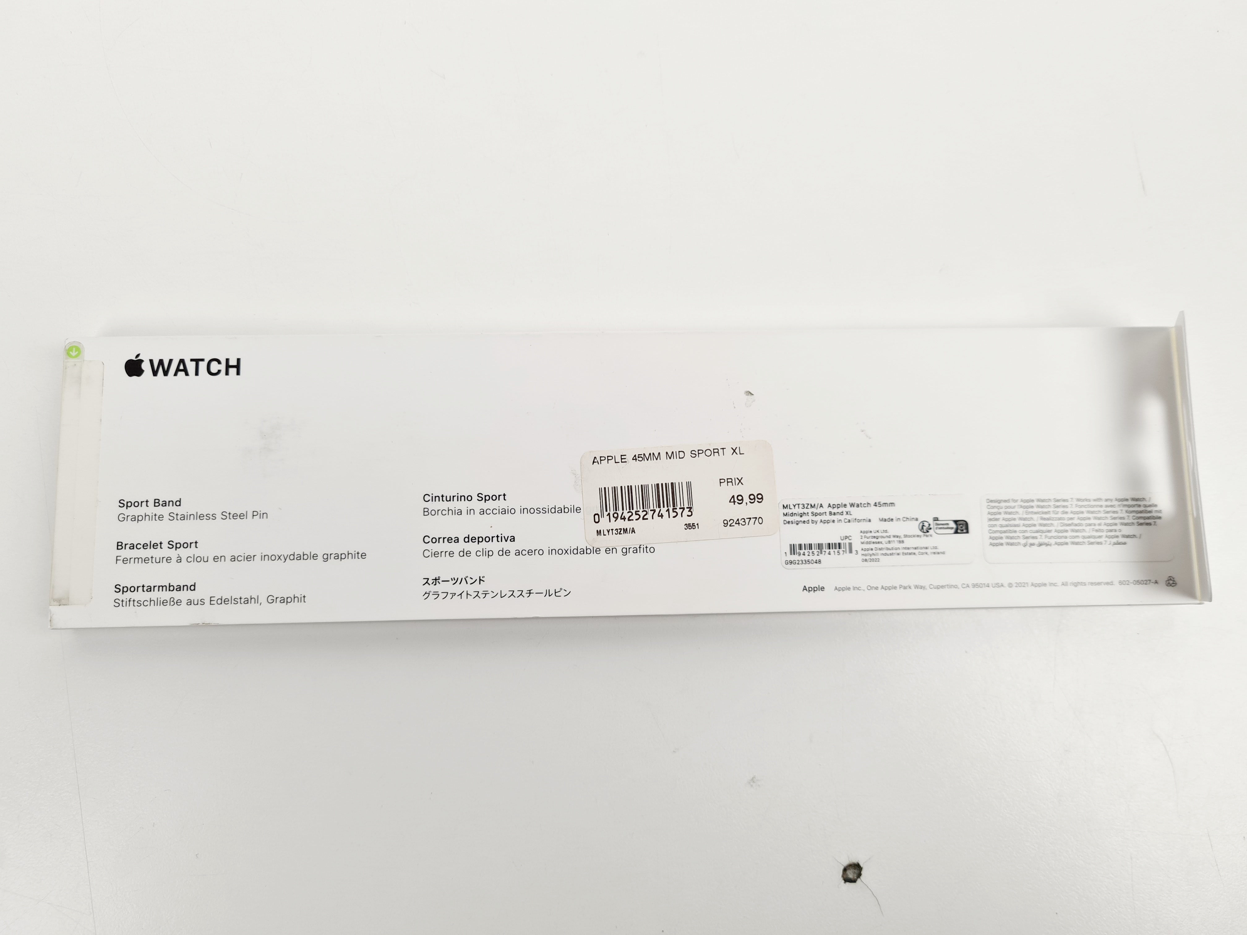 Voir photo 3 de Bracelet Sport - Apple Watch - Watch Series 8 - 45 mm XL Bracelet Sport - Apple Watch - Watch Series 8 - 45 mm XL Parfait état reconditionné photo 3