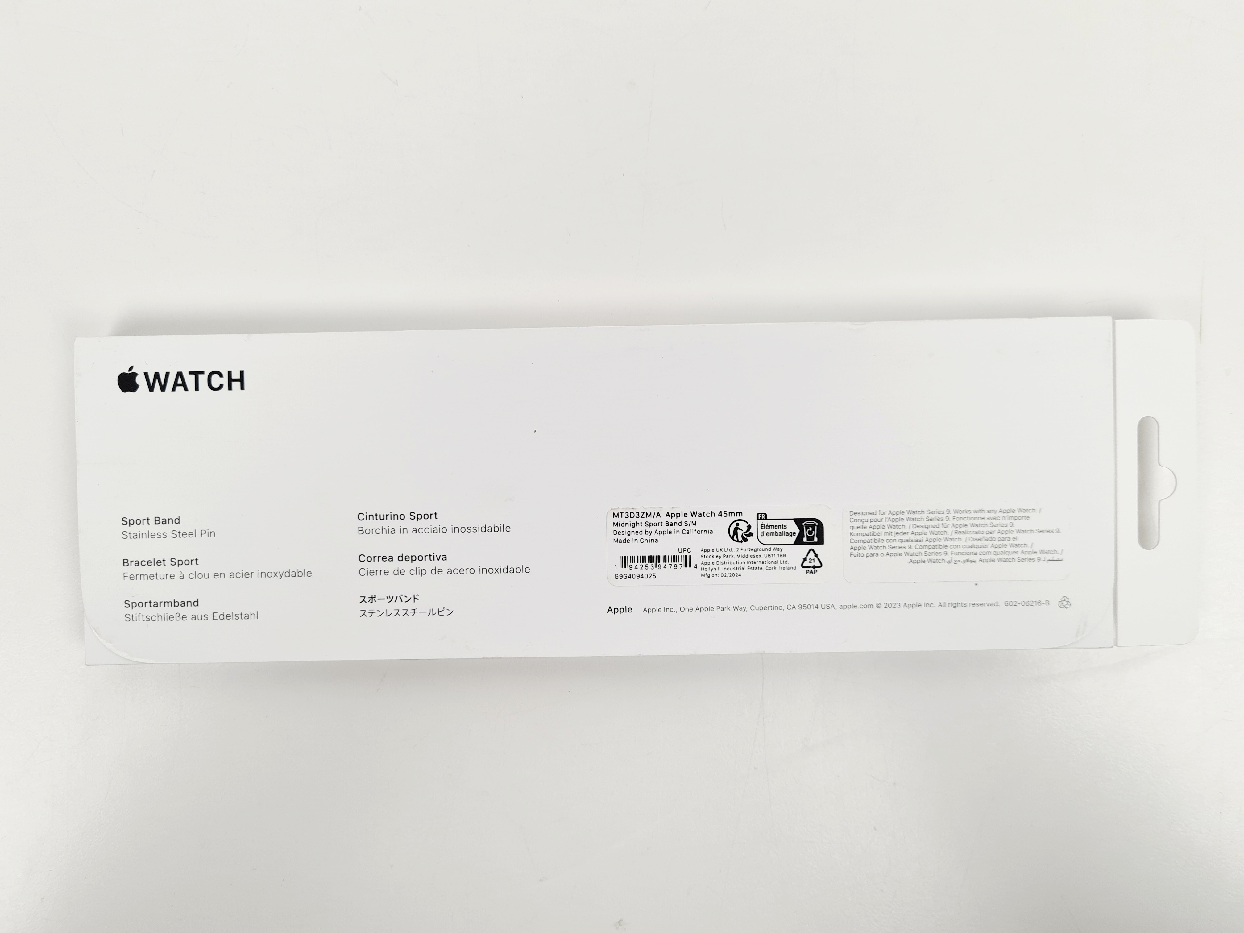 Voir photo 3 de Bracelet Sport - Apple Watch - Watch Series 9 - 45 mm S/M Bracelet Sport - Apple Watch - Watch Series 9 - 45 mm S/M neuf reconditionné photo 3