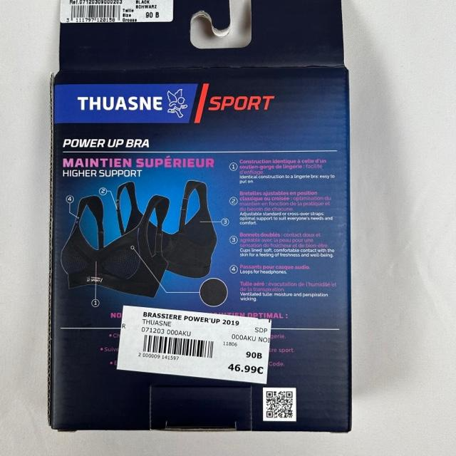Voir photo 6 de Brassière de training femme Power Up Thuasne 75B, noir Brassière de training femme Power Up Thuasne 75B, noir Parfait état reconditionné photo 6