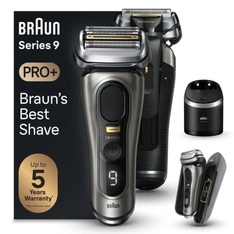 Braun Series 9 Pro+ 9575cc Wet & Dry Rasoio Trimmer Metallico - Excellent état Parfait état Braun reconditionné disponible sur Pixmania