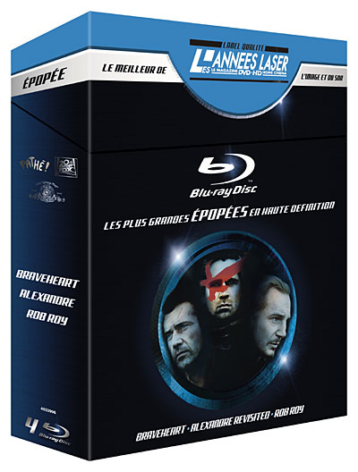 Braveheart - Alexandre - Rob Roy - Coffret - Blu-Ray État correct - 34,99 € Braveheart - Alexandre - Rob Roy - Coffret - Blu-Ray État correct reconditionné disponible sur Fnac