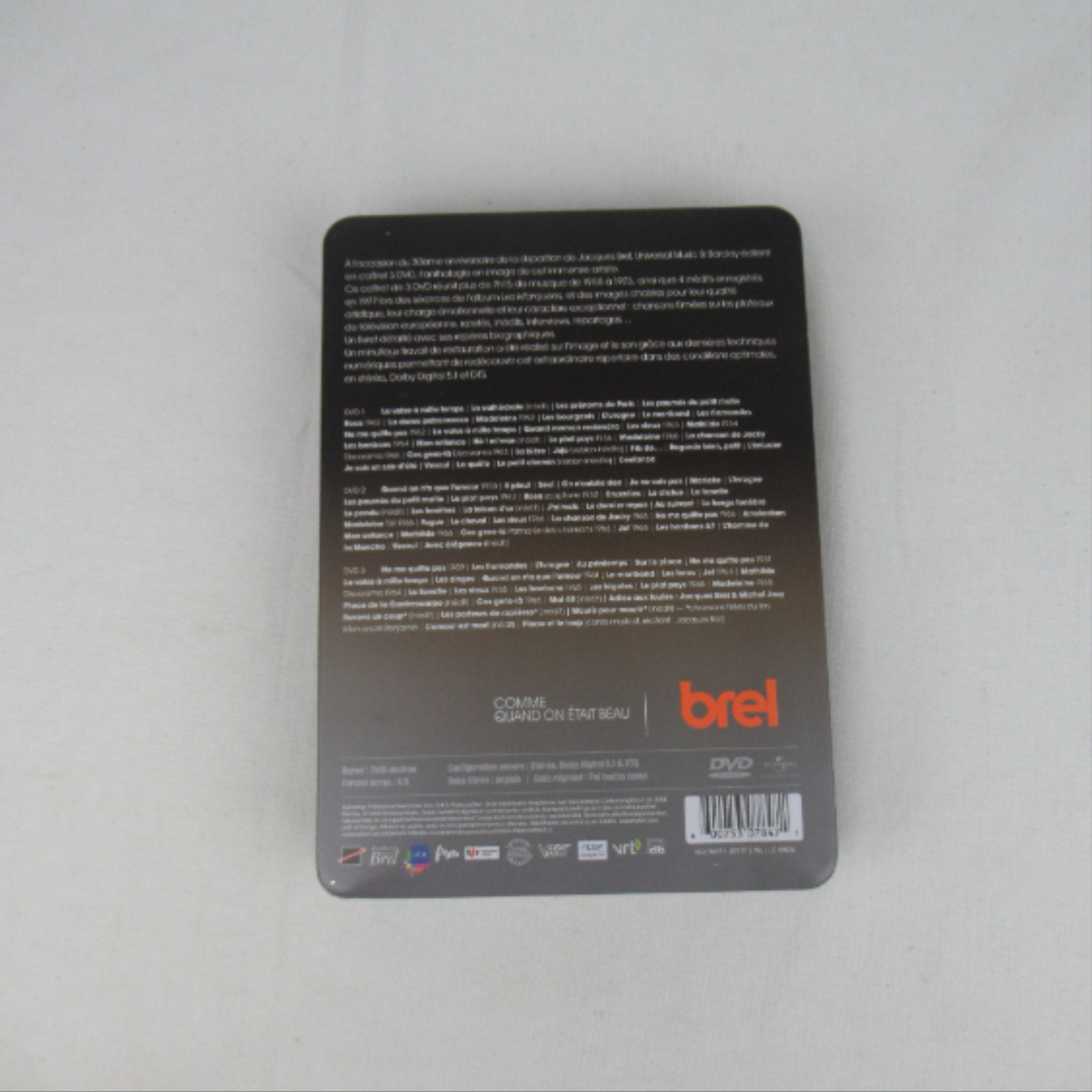 Voir photo 2 de Brel, comme quand on était beau 3 DVD's Brel, comme quand on était beau 3 DVD's Très bon état reconditionné photo 2
