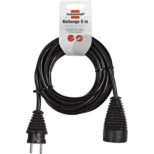 BRENNENSTUHL Rallonge electrique noire 5m H05VV-F 3G1.5 occasion reconditionné disponible sur Rakuten