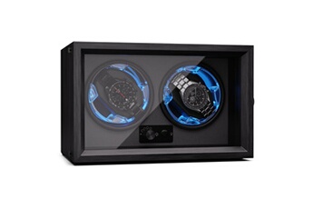 Brienz 2 remontoir de montre 2 montres 4 modes aspect bois éclairage Noir Bon état Klarstein reconditionné disponible sur Darty