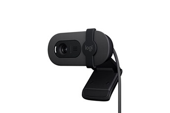 Brio 100 Full HD avec confidentialité, Correction automatique de l''éclairage, USB-A - Graphite Bon état Logitech reconditionné disponible sur Darty