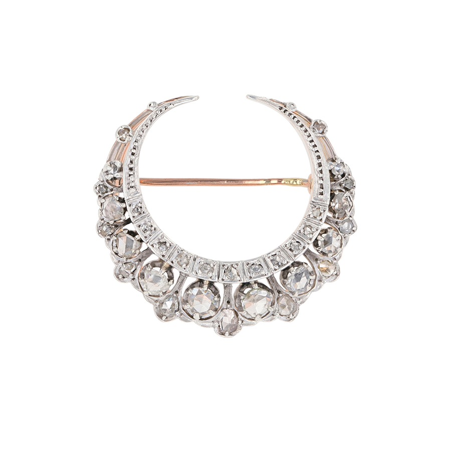 Broche ancienne lune Parfait état - 2000,00 € Broche ancienne lune Parfait état reconditionné disponible sur Gemme Les Bijoux