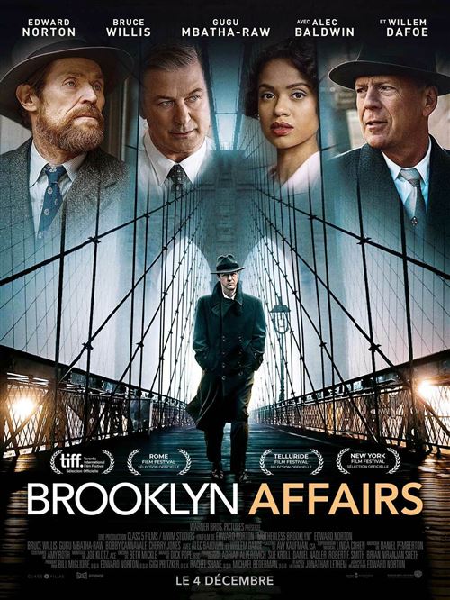 Brooklyn Affairs - 2019 - Edward Norton, Bruce Willis - 40x60cm - Affiche État correct N/A reconditionné disponible sur Fnac
