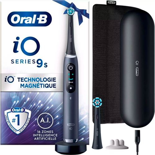 Brosse à dents électrique Oral B iO Series 9 Edition Cadeau Noir Onyx État correct Oral-B reconditionné disponible sur Fnac