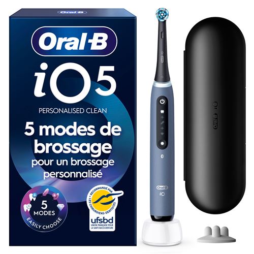 Brosse à dents électrique Oral B iO5 Series Ocean Blue État correct Oral-B reconditionné disponible sur Fnac