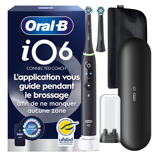 Brosse à dents électrique Oral B iO6 Series Black Lava Luxe Edition État correct reconditionné disponible sur Fnac