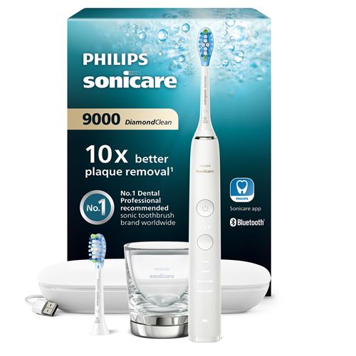Brosse à dents électrique rechargeable Philips Sonicare DiamondClean 9000 HX9913/17 État correct Philips reconditionné disponible sur Fnac | Dero