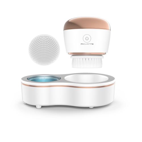 Brosse nettoyante visage Rowenta Booster d'éclat My Beauty Routine LV4020F0 240 V Blanc et Rose Cuivré État correct Rowenta reconditionné disponible sur Fnac